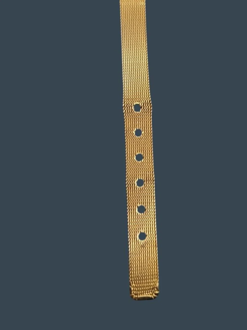 Vintage Shannons Ladies Watch Gold Tone Mesh Band Polished Case 20.5mm 7